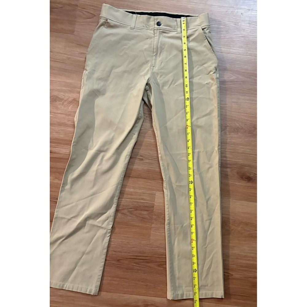Hylete Chino Pants Mens 32x32 Khaki Beige Golf Performance Wicking Slacks‎ - Picture 6 of 7